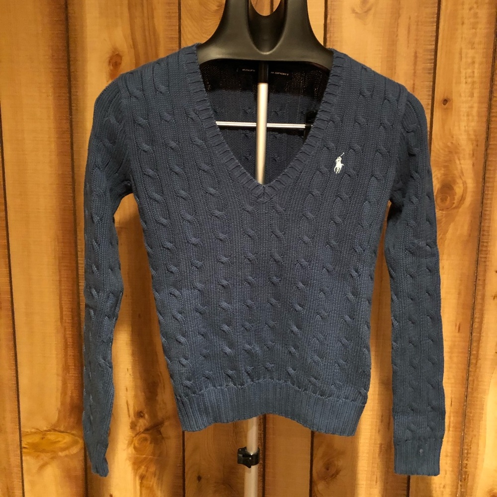 Polo Ralph Lauren Cable Knit V-Neck Sweater